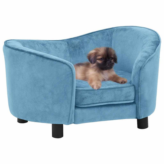 Dog Sofa Turquoise 69x49x40 cm Plush