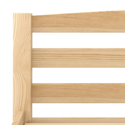 Bed Frame without Mattress Solid Pinewood 100x200 cm