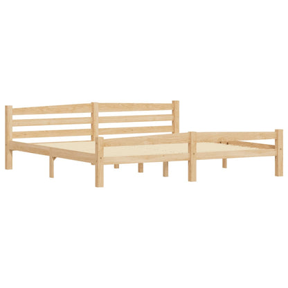 Bed Frame without Mattress Solid Pinewood 200x200 cm