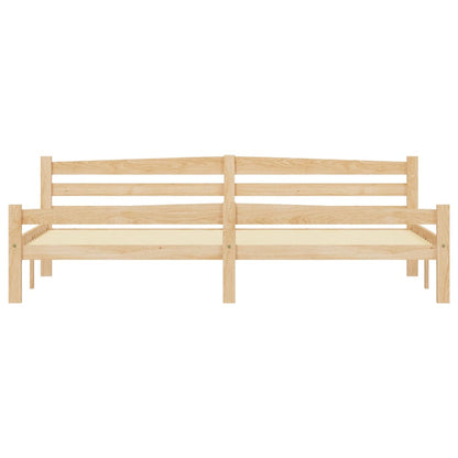 Bed Frame without Mattress Solid Pinewood 200x200 cm