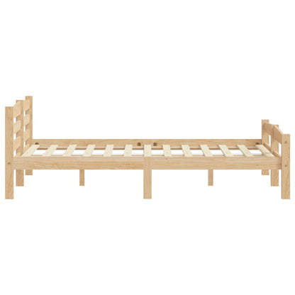 Bed Frame without Mattress Solid Pinewood 200x200 cm