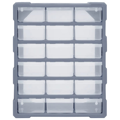 Multi-drawer Organiser with 18 Middle Drawers 38x16x47 cm