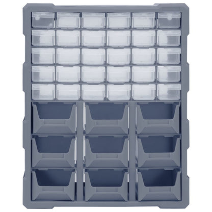 Multi-drawer Organiser with 39 Drawers 38x16x47 cm