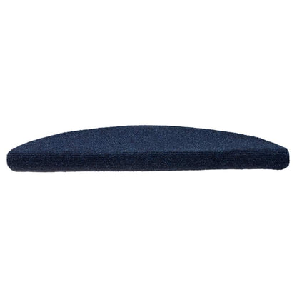 Stair Mats Self-adhesive 10 pcs 56x17x3 cm Navy Half Round