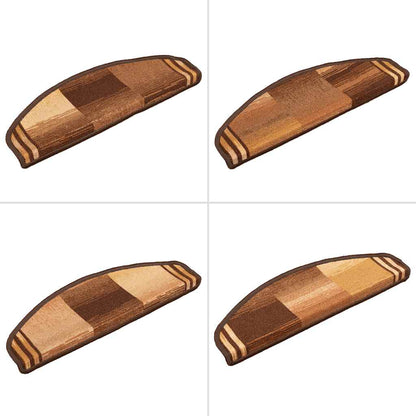 Stair Mats Self-adhesive 5 pcs 65x21x4 cm Brown