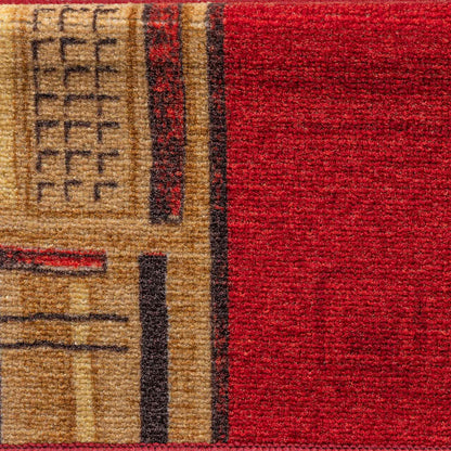Stair Mats Self-adhesive 5 pcs 65x21x4 cm Red