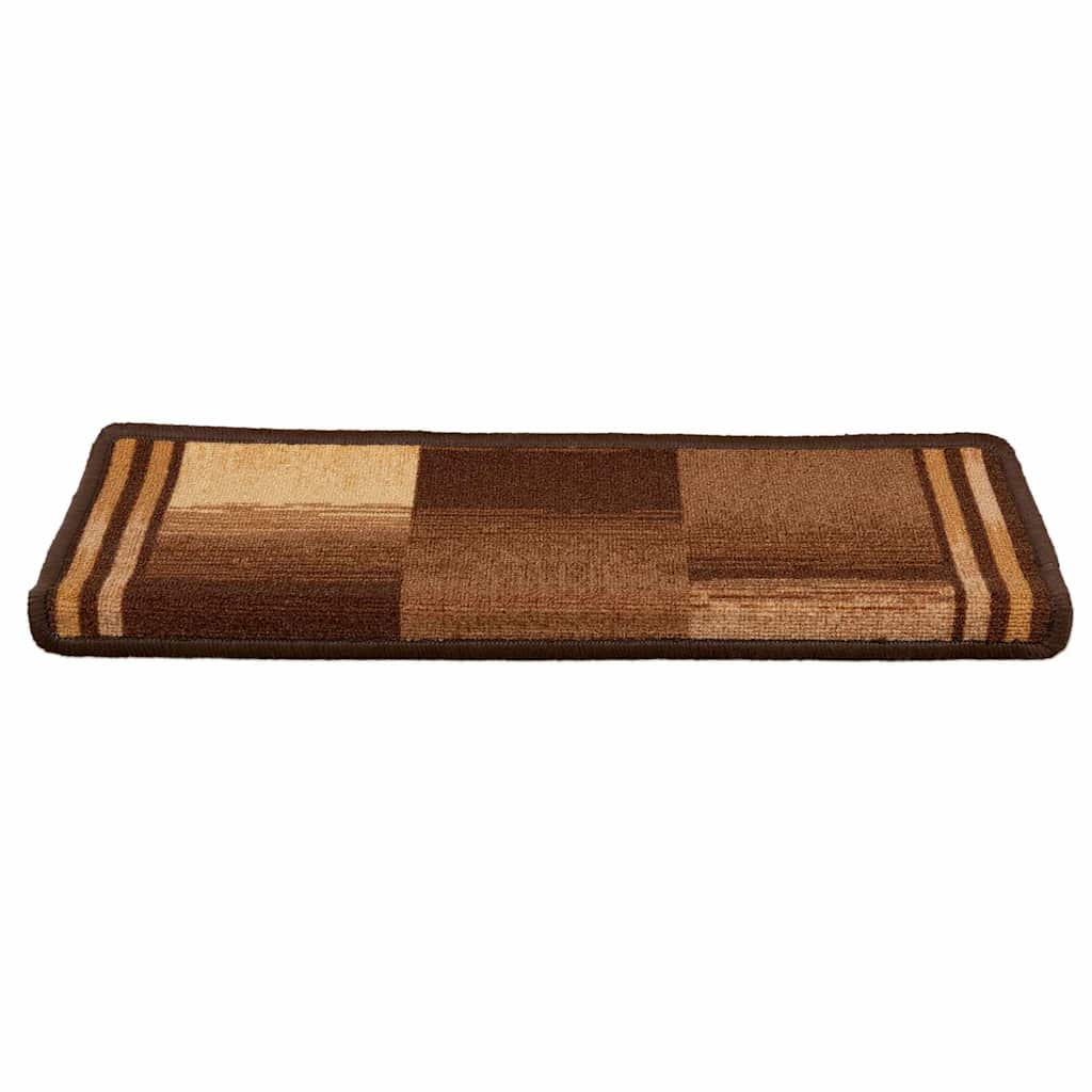 Stair Mats Self-adhesive 10 pcs 65x21x4 cm Brown