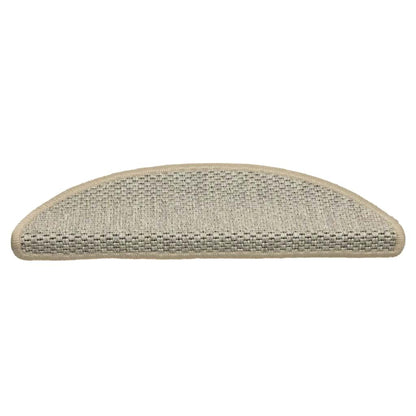 Stair Mats Self-adhesive Sisal-Look 15 pcs 56x17x3 cm Light Green