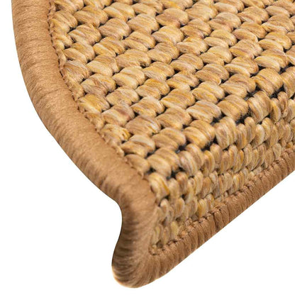Stair Mats Self-adhesive Sisal-Look 15 pcs 56x17x3 cm Sisal
