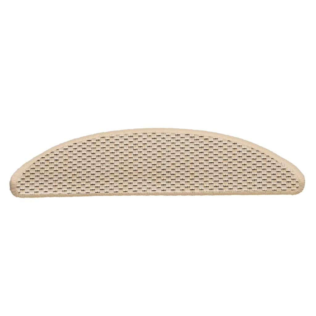 Stair Mats Self-adhesive Sisal-Look 15 pcs 56x17x3 cm Berber