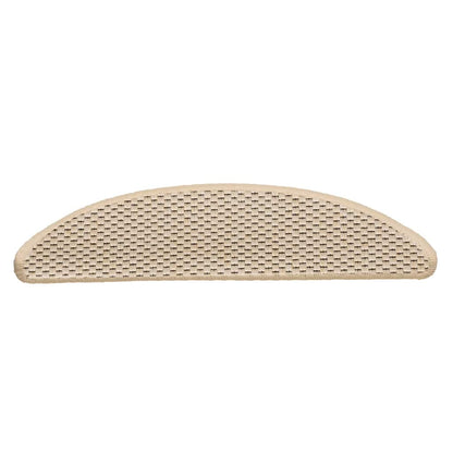 Stair Mats Self-adhesive Sisal-Look 15 pcs 56x17x3 cm Berber