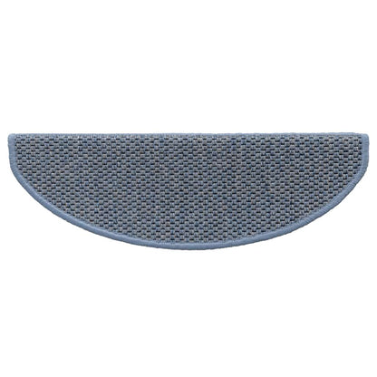 Stair Mats Self-adhesive Sisal-Look 15 pcs 65x21x4 cm Blue