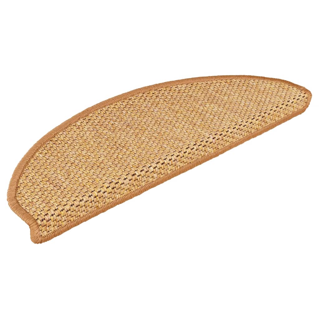 Stair Mats Self-adhesive Sisal-Look 15 pcs 65x21x4 cm Sisal