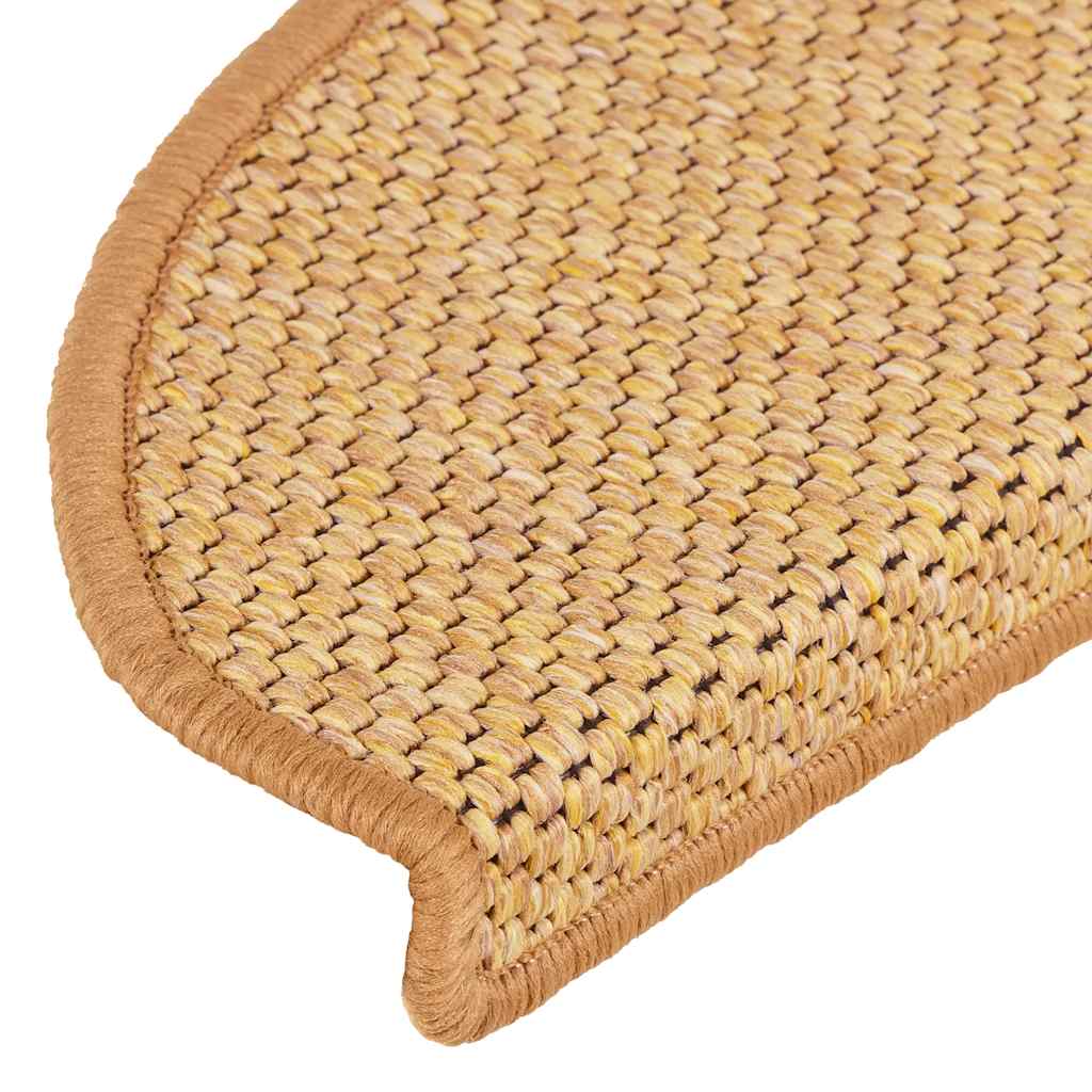 Stair Mats Self-adhesive Sisal-Look 15 pcs 65x21x4 cm Sisal