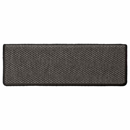 Stair Mats Self-adhesive Sisal-Look 15 pcs 65x21x4 cm Anthracite