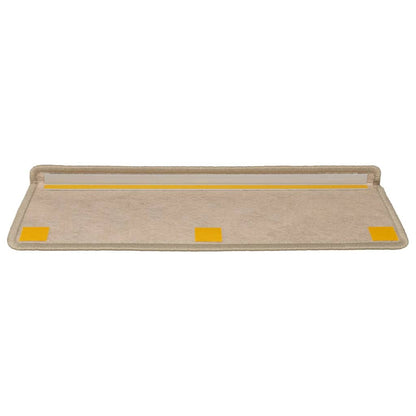Stair Mats Self-adhesive Sisal-Look 15 pcs 65x21x4 cm Sand
