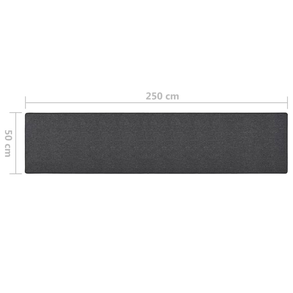 Carpet Runner Anthracite 50x250 cm