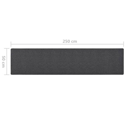 Carpet Runner Anthracite 50x250 cm