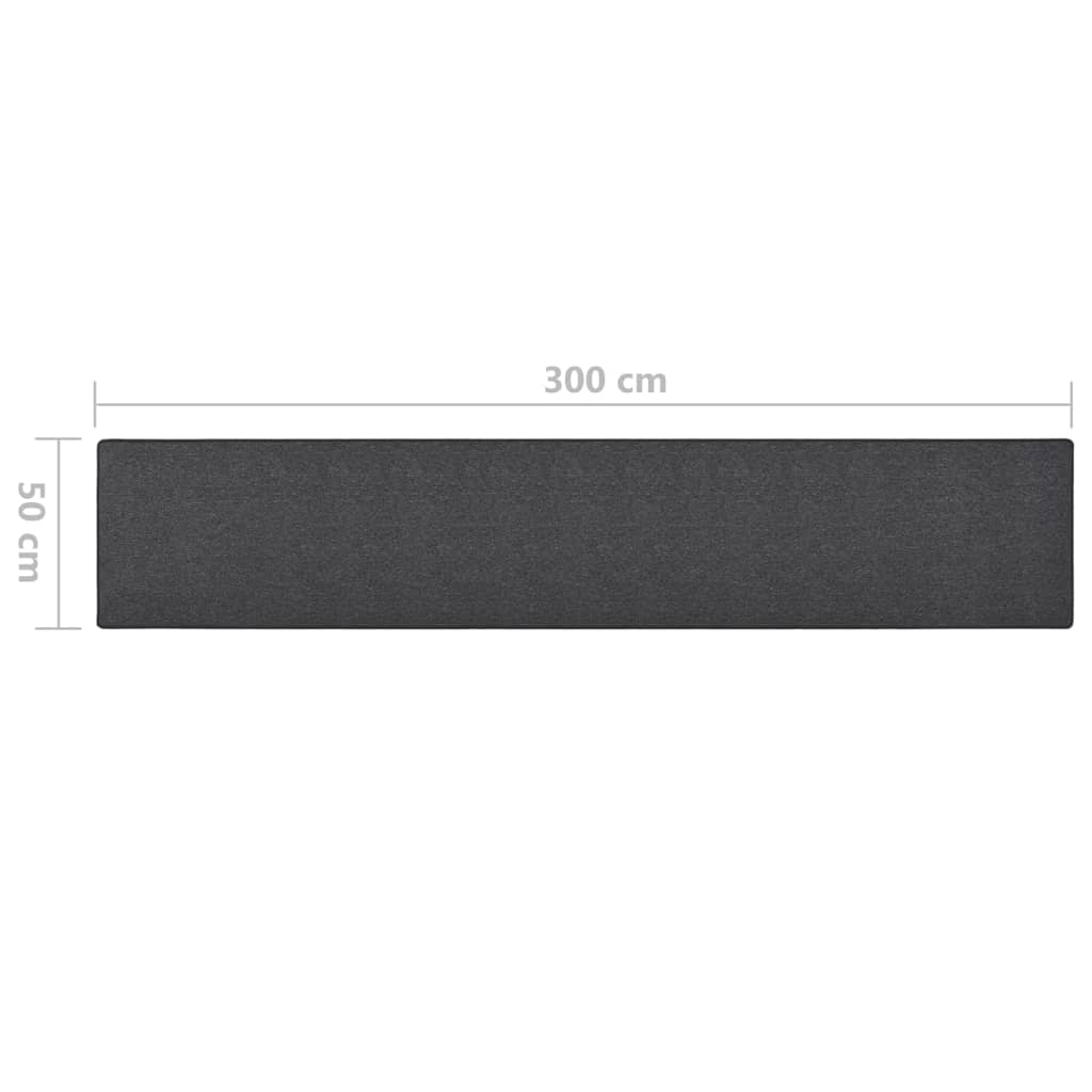 Carpet Runner Anthracite 50x300 cm
