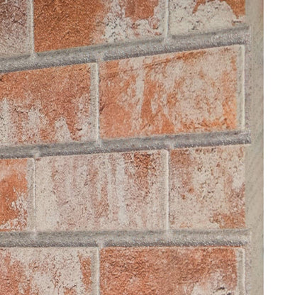 3D Wall Panels with Red Brick Design 10 pcs EPS