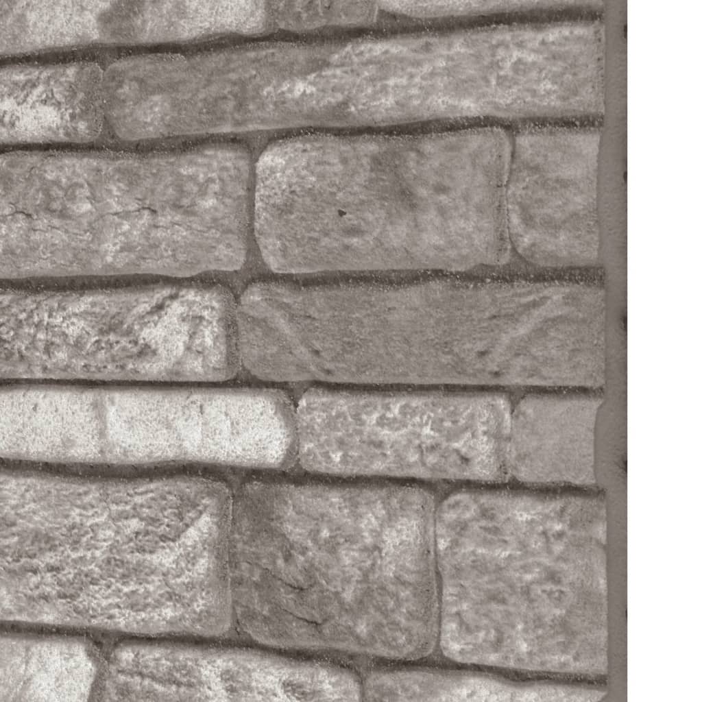 3D Wall Panels with Dark Grey Brick Design 10 pcs EPS
