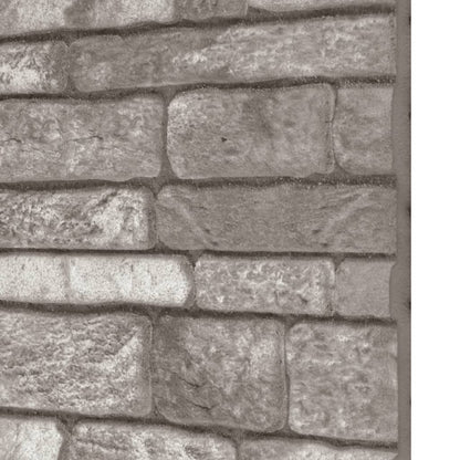 3D Wall Panels with Dark Grey Brick Design 10 pcs EPS
