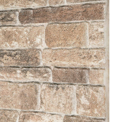 3D Wall Panels with Multicolour Brick Design 10 pcs EPS