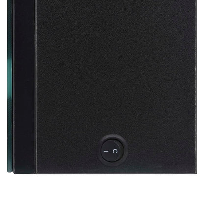 LED Bathroom Mirror Cabinet Black 50x14x60 cm