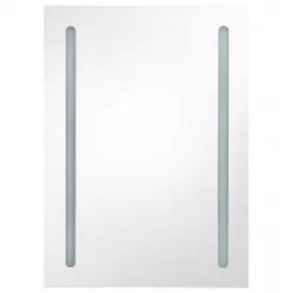 LED Bathroom Mirror Cabinet Grey 50x13x70 cm