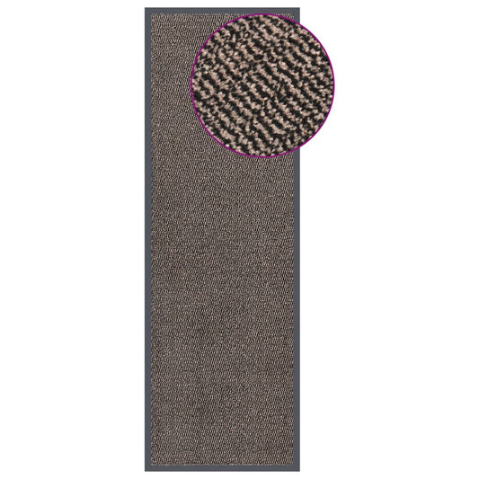 Doormat Tufted 60x180 cm Dark Brown