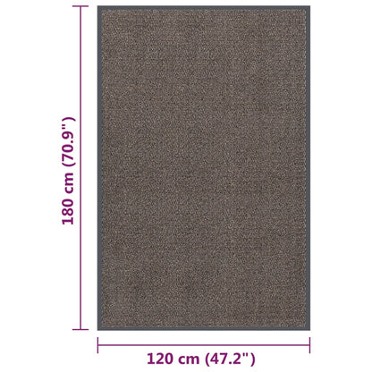 Doormat Tufted 120x180 cm Dark Brown