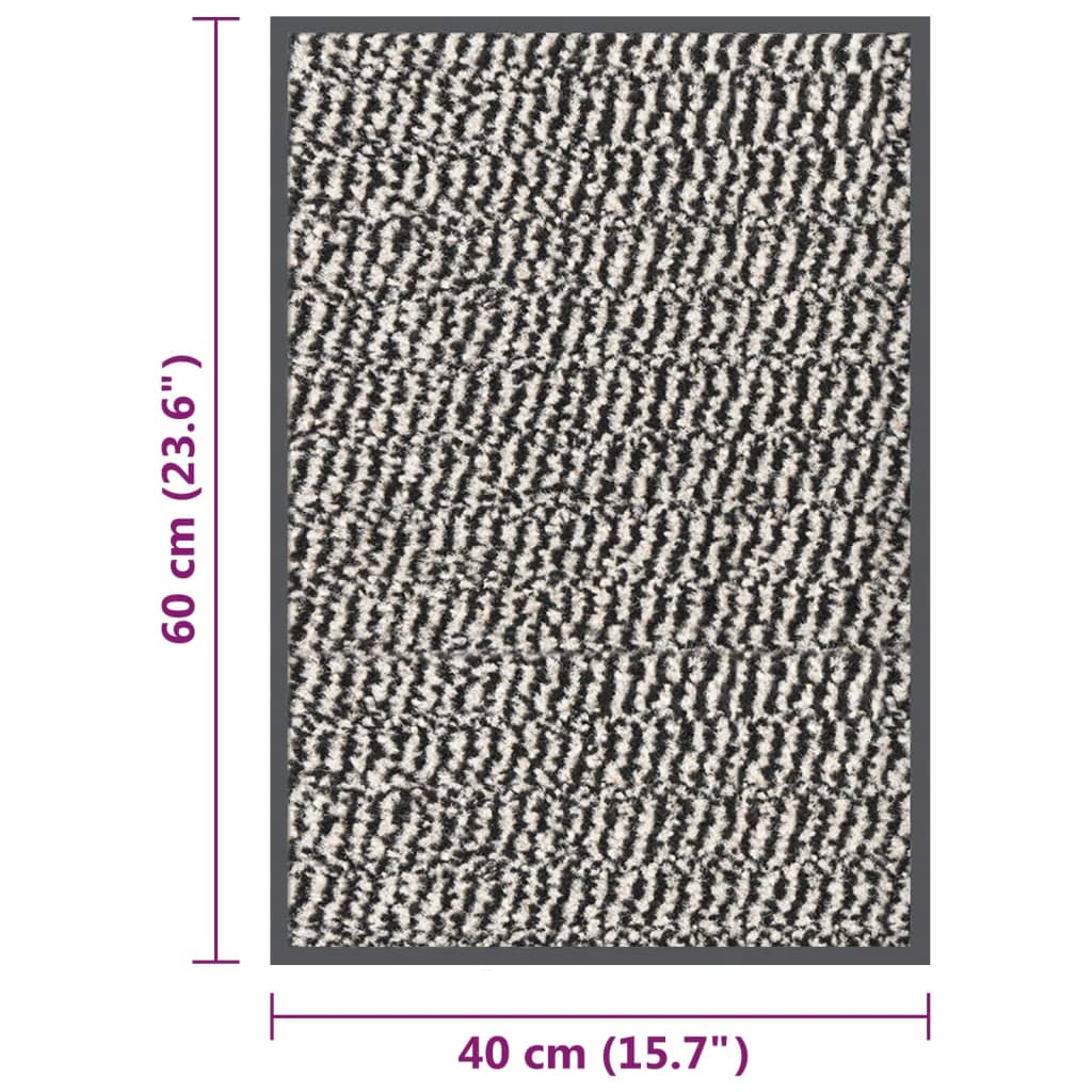 Doormat Tufted 40x60 cm Light Brown