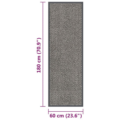 Doormat Tufted 60x180 cm Light Brown