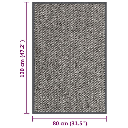 Doormat Tufted 80x120 cm Light Brown