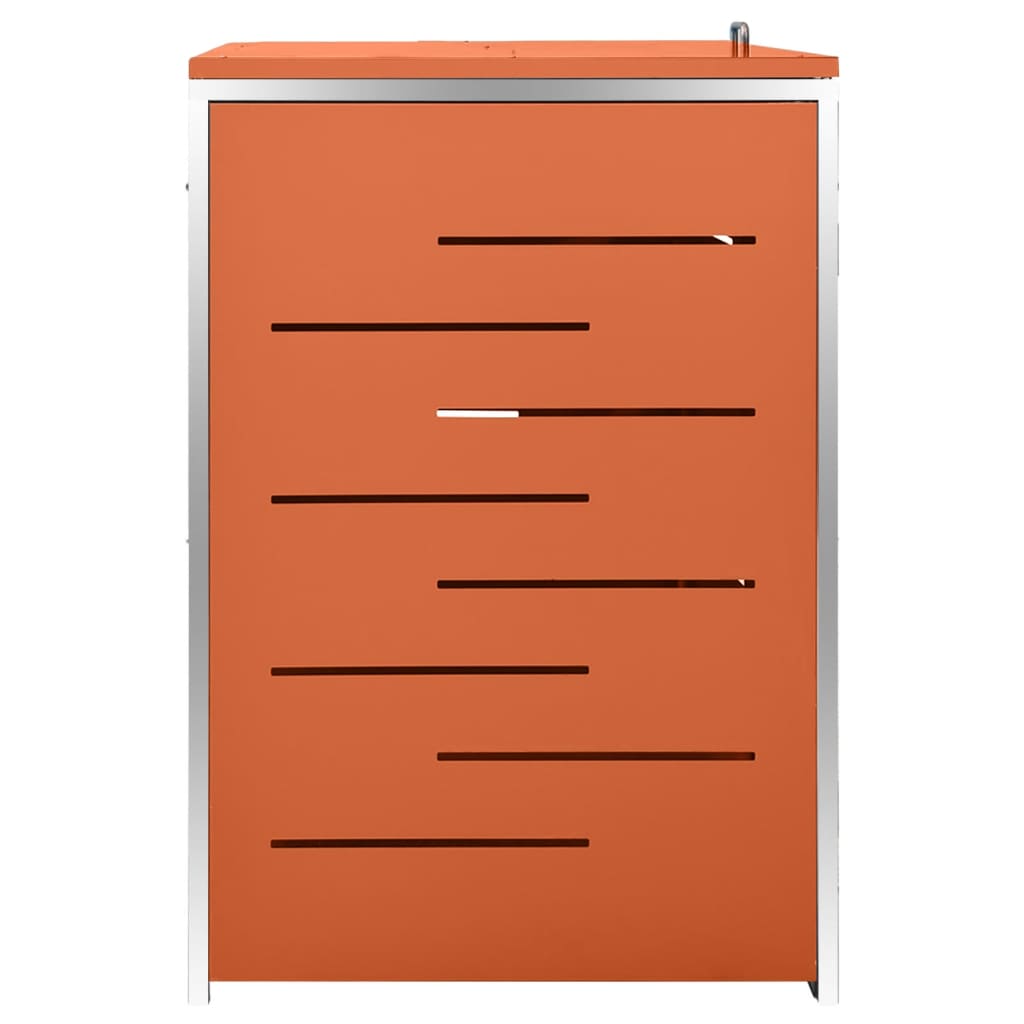 Triple Wheelie Bin Shed 207x77.5x112.5 cm Stainless Steel