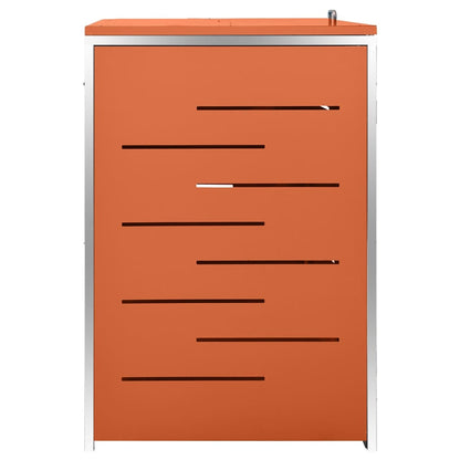 Triple Wheelie Bin Shed 207x77.5x112.5 cm Stainless Steel