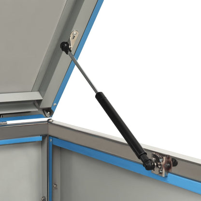 Single Wheelie Bin Shed 69x77.5x112.5 cm Stainless Steel