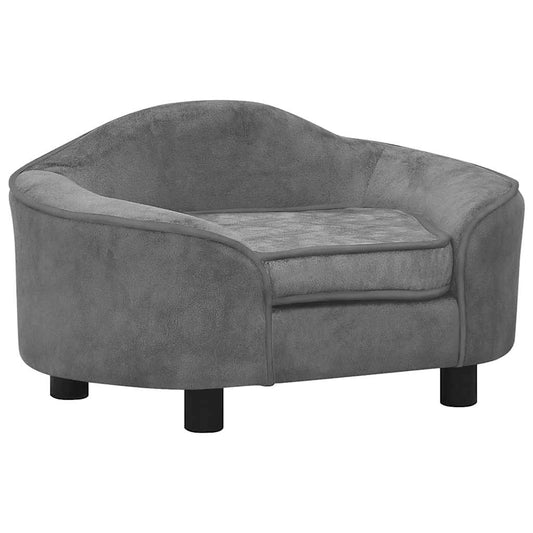 Dog Sofa Grey 67x47x36 cm Plush