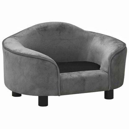 Dog Sofa Grey 67x47x36 cm Plush