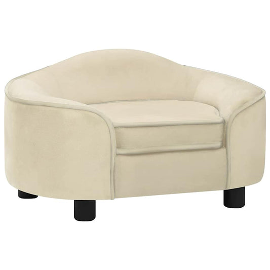 Dog Sofa Cream 67x47x36 cm Plush