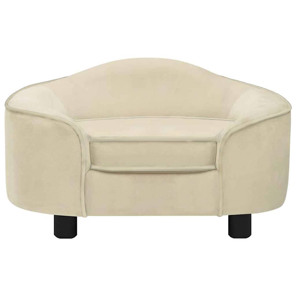 Dog Sofa Cream 67x47x36 cm Plush