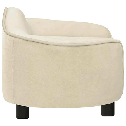 Dog Sofa Cream 67x47x36 cm Plush