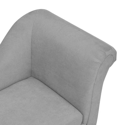Dog Sofa with Pillow Grey 83x44x44 cm Plush