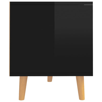 TV Cabinet High Gloss Black 90x40x48.5 cm Engineered Wood
