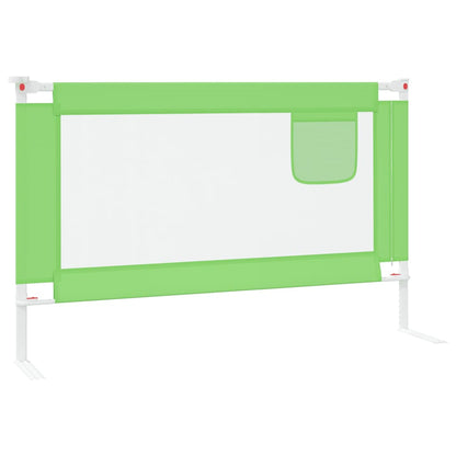 Toddler Safety Bed Rail Green 120x25 cm Fabric