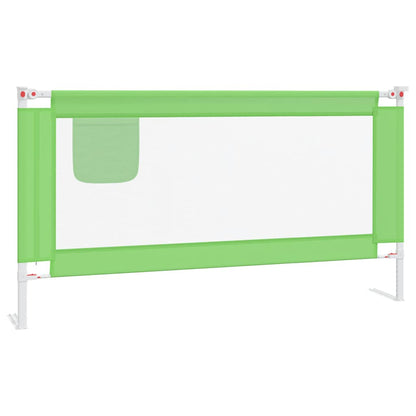 Toddler Safety Bed Rail Green 160x25 cm Fabric