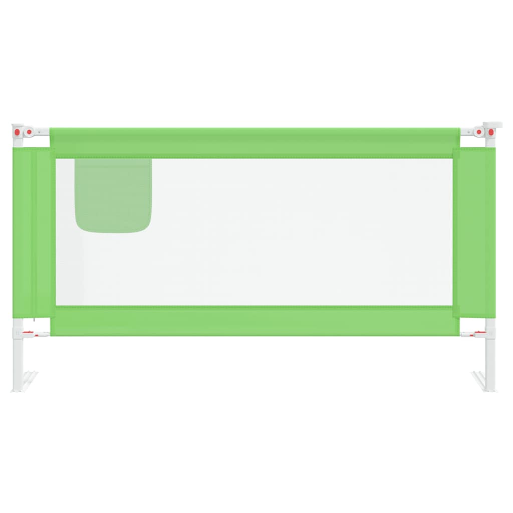 Toddler Safety Bed Rail Green 160x25 cm Fabric