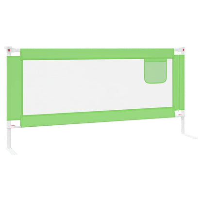 Toddler Safety Bed Rail Green 200x25 cm Fabric