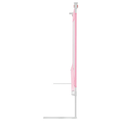 Toddler Safety Bed Rail Pink 90x25 cm Fabric