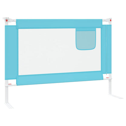 Toddler Safety Bed Rail Blue 90x25 cm Fabric